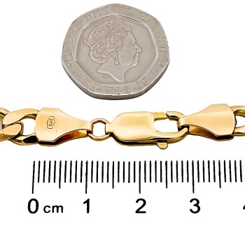 9ct Gold 16.3g 8 inch Figaro Bracelet